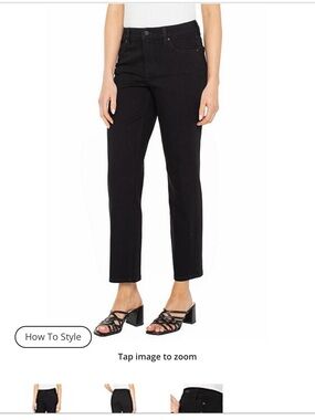 Liverpool Black High-Rise Jeans - Solid Black